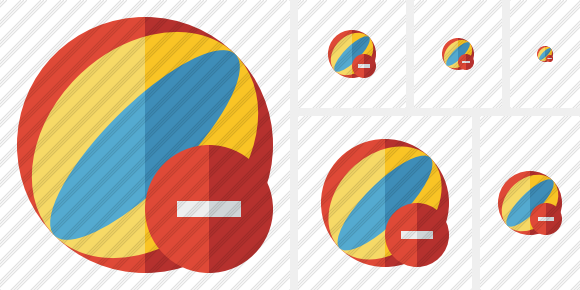 Beach Ball Stop Icon