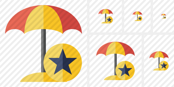 Icone Beach Umbrella Star