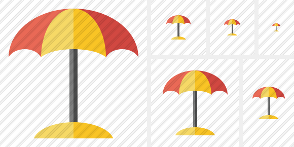 Beach Umbrella Icon