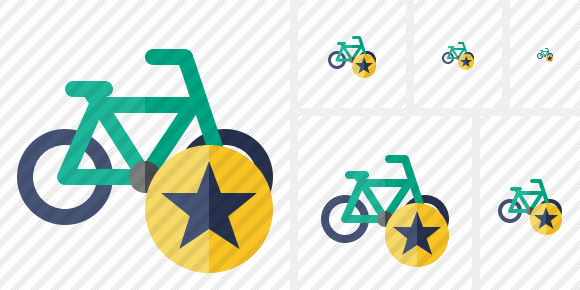 Bicycle Star Icon