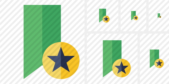 Bookmark Green Star Icon