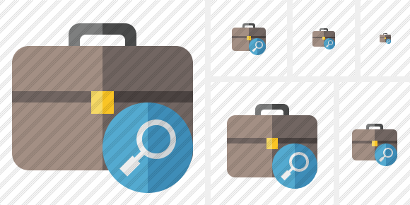 Briefcase Search Icon