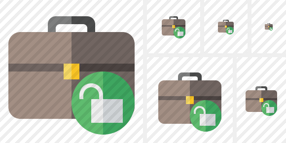 Briefcase Unlock Icon