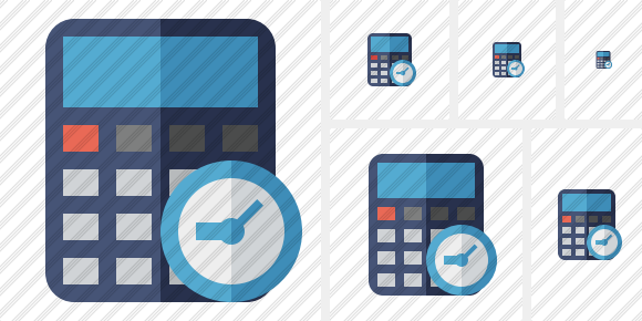 Calculator Clock Icon