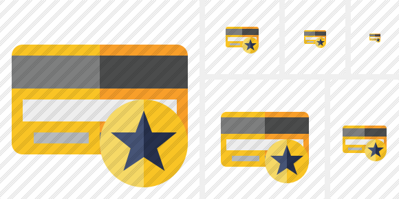 Credit Card Star Icon