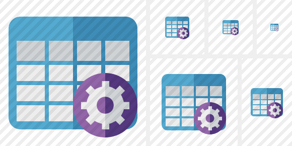 Icone Database Table Settings