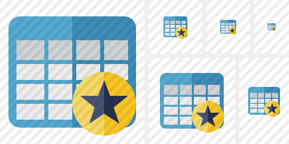 Icone Database Table Star