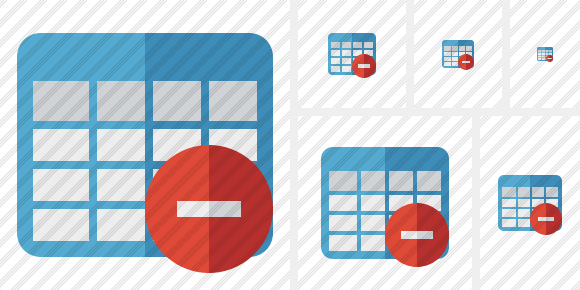 Database Table Stop Icon