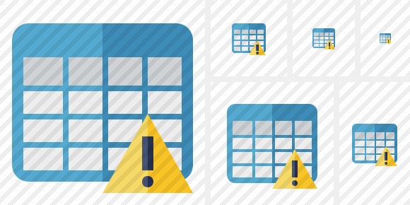 Icone Database Table Warning