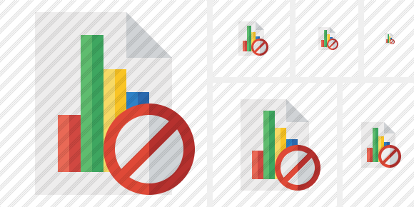 Icone Document Chart Block