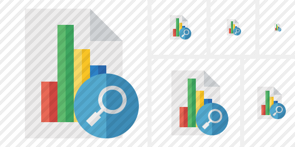 Icone Document Chart Search