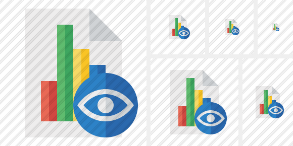 Icone Document Chart View