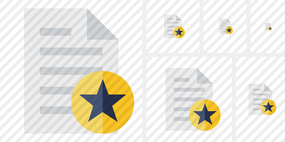 Document Star Icon