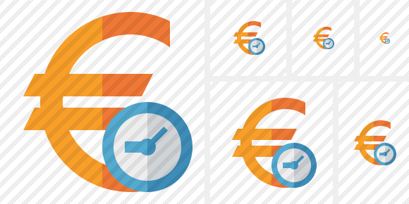 Euro Clock Icon