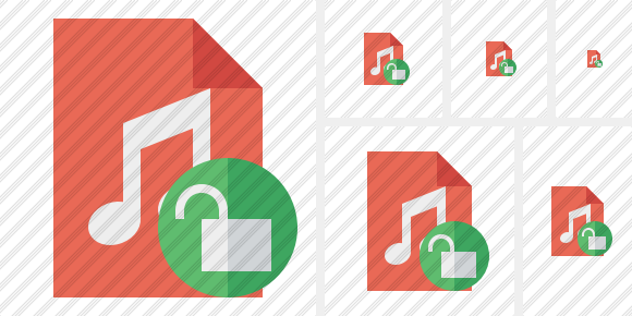 File Music Unlock Icon