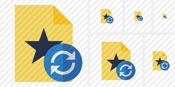 File Star Refresh Icon