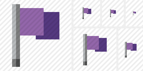 Flag Purple Icon