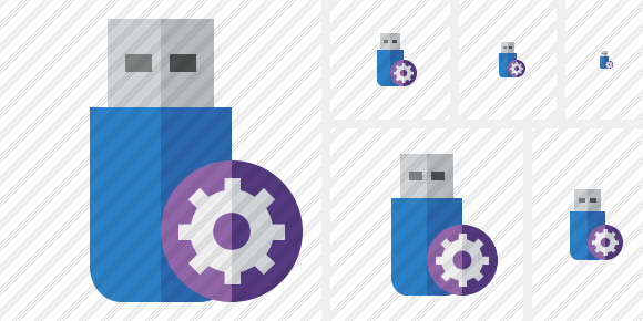 Icone Flash Drive Settings