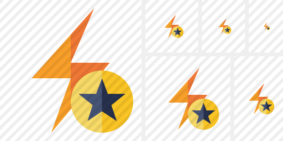 Flash Star Icon