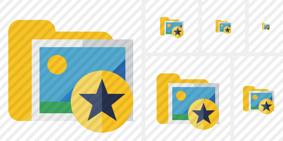 Folder Gallery Star Icon Folder Gallery Star Icon
