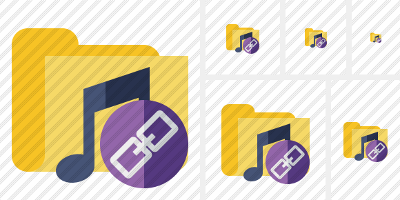 Folder Music Link Icon