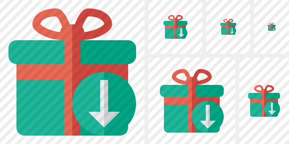 Gift Download Icon