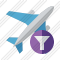 Airplane Filter Icon