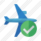 Airplane Horizontal 2 Ok Icon