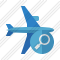 Airplane Horizontal 2 Search Icon