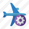 Airplane Horizontal 2 Settings Icon