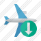 Airplane Horizontal Download Icon