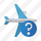 Airplane Horizontal Help Icon