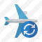 Airplane Horizontal Refresh Icon