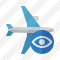 Airplane Horizontal View Icon