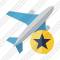 Airplane Star Icon