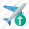 Airplane Upload Icon