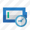 Battery Empty Clock Icon