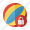 Beach Ball Lock Icon