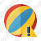 Beach Ball Warning Icon