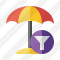 Beach Umbrella Filter Icon