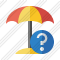 Beach Umbrella Help Icon