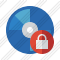 Bluray Disc Lock Icon