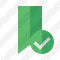 Bookmark Green Ok Icon