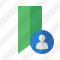 Bookmark Green User Icon