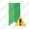 Bookmark Green Warning Icon