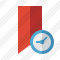 Bookmark Red Clock Icon