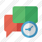 Chat 2 Clock Icon