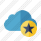 Cloud Blue Star Icon