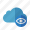 Cloud Blue View Icon