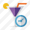 Cocktail Clock Icon